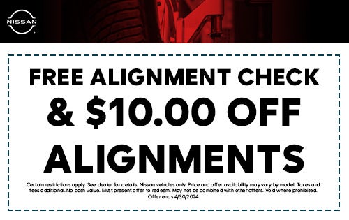 Free Alignment Check & $10.00 Off Alignments